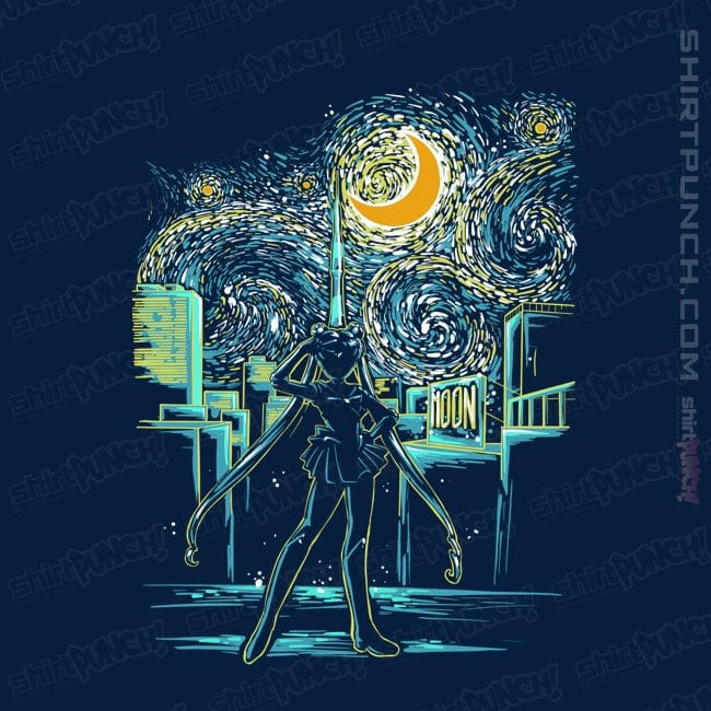Secret_Shirts Magnets / 3"x3" / Navy The Starry Moon