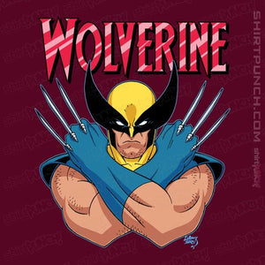 Daily_Deal_Shirts Magnets / 3"x3" / Maroon Wolverine 97