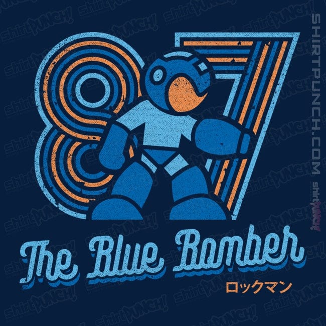 Shirts Magnets / 3"x3" / Navy The Blue Bomber