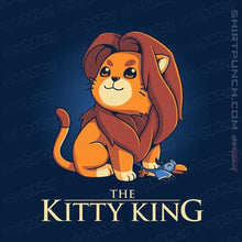 Load image into Gallery viewer, Shirts Magnets / 3&quot;x3&quot; / Navy The Kitty King
