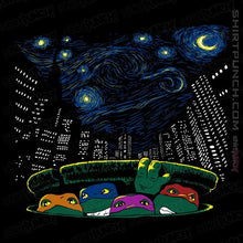 Load image into Gallery viewer, Daily_Deal_Shirts Magnets / 3&quot;x3&quot; / Black Starry City Night
