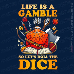 Shirts Magnets / 3"x3" / Navy Life Is A Gamble