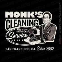 Load image into Gallery viewer, Shirts Magnets / 3&quot;x3&quot; / Black Monk Cleaning Service
