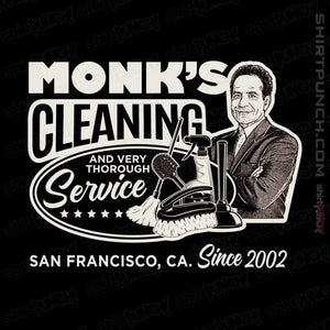 Shirts Magnets / 3"x3" / Black Monk Cleaning Service