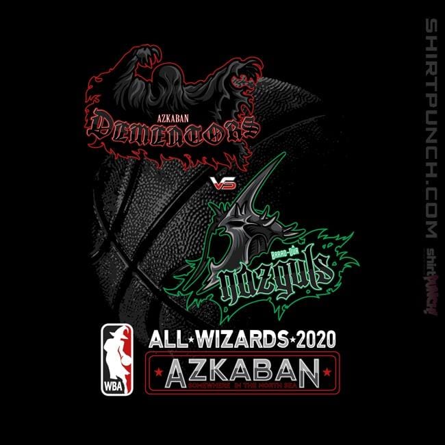 Shirts Magnets / 3"x3" / Black Wizard All Stars