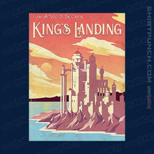 Load image into Gallery viewer, Shirts Magnets / 3&quot;x3&quot; / Navy Visit King&#39;s Landing
