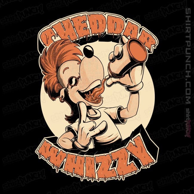 Daily_Deal_Shirts Magnets / 3"x3" / Black The Cheddar Whizzy