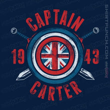 Load image into Gallery viewer, Shirts Magnets / 3&quot;x3&quot; / Navy Captain Carter
