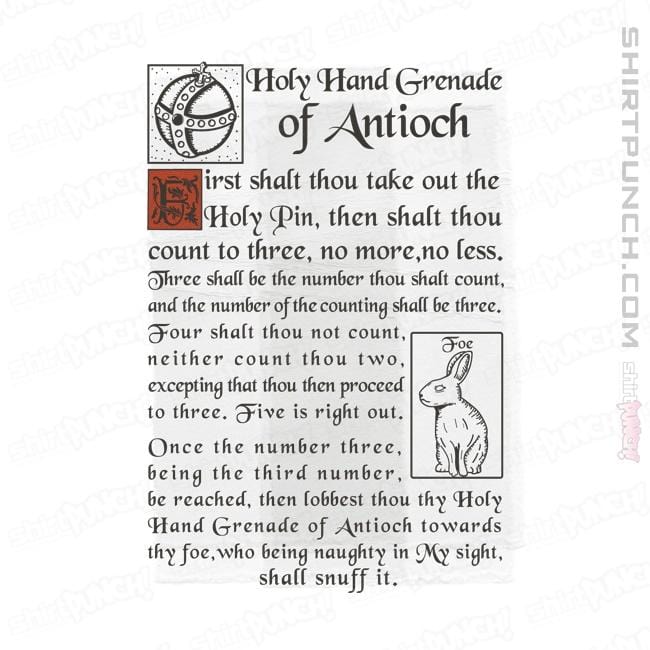Secret_Shirts Magnets / 3"x3" / White Holy Hand Grenade