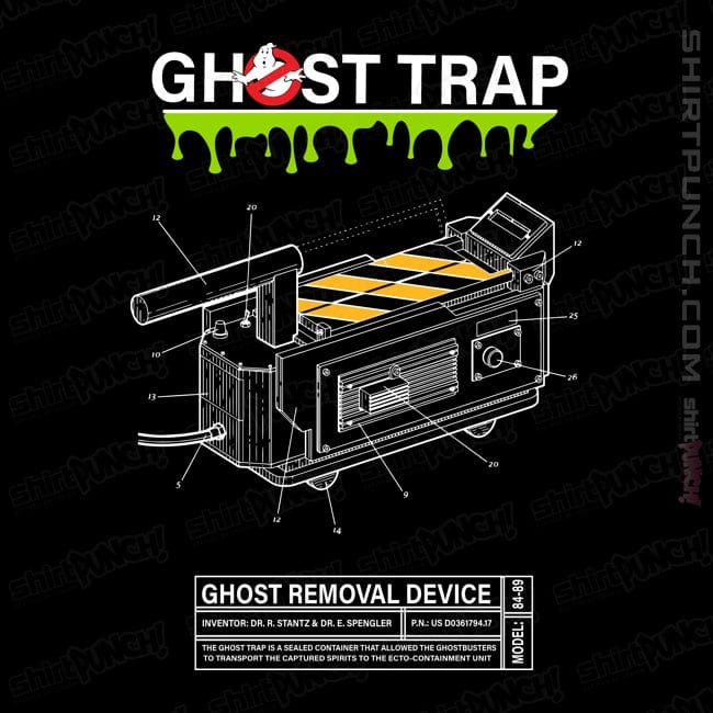 Shirts Magnets / 3"x3" / Black Ghost Trap