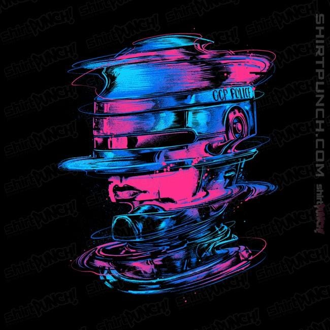 Shirts Magnets / 3"x3" / Black Glitch Cyborg