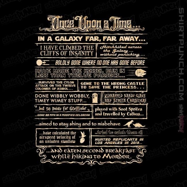 Daily_Deal_Shirts Magnets / 3"x3" / Black Once Upon A Time