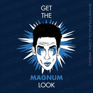Shirts Magnets / 3"x3" / Navy Get The Magnum Look
