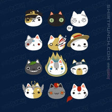 Load image into Gallery viewer, Shirts Magnets / 3&quot;x3&quot; / Navy Cosplay Cats
