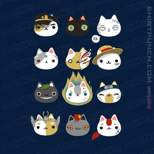 Shirts Magnets / 3"x3" / Navy Cosplay Cats
