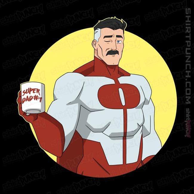 Daily_Deal_Shirts Magnets / 3"x3" / Black Superdad No 1