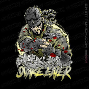 Daily_Deal_Shirts Magnets / 3"x3" / Black The Snake Eater