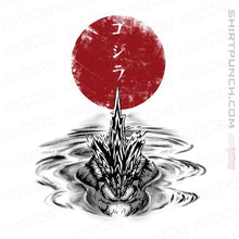 Load image into Gallery viewer, Shirts Magnets / 3&quot;x3&quot; / White Red Sun Alpha Predator
