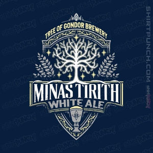 Shirts Magnets / 3"x3" / Navy Minas Tirith White Ale