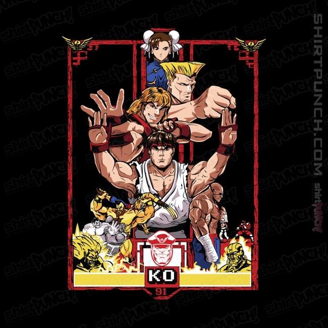 Secret_Shirts Magnets / 3"x3" / Black Enter The Street Fighter