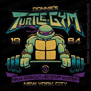 Daily_Deal_Shirts Magnets / 3"x3" / Black Donnie's Turtle Gym