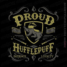Load image into Gallery viewer, Shirts Magnets / 3&quot;x3&quot; / Black Proud to be a Hufflepuff
