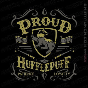 Shirts Magnets / 3"x3" / Black Proud to be a Hufflepuff