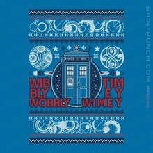 Load image into Gallery viewer, Shirts Magnets / 3&quot;x3&quot; / Sapphire Timey Wimey Christmas
