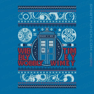 Shirts Magnets / 3"x3" / Sapphire Timey Wimey Christmas