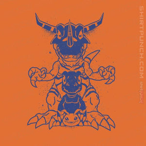 Secret_Shirts Magnets / 3"x3" / Orange Digimon Evolution