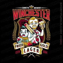 Load image into Gallery viewer, Shirts Magnets / 3&quot;x3&quot; / Black Winchester Fried Gold Lager
