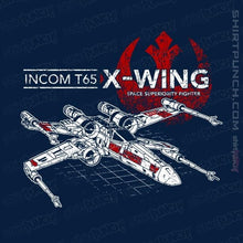 Load image into Gallery viewer, Shirts Magnets / 3&quot;x3&quot; / Navy T-65 X-Wing
