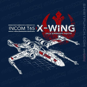 Shirts Magnets / 3"x3" / Navy T-65 X-Wing