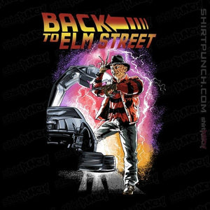 Daily_Deal_Shirts Magnets / 3"x3" / Black Back To Elm Street