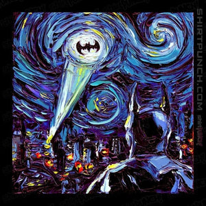 Daily_Deal_Shirts Magnets / 3"x3" / Black Van Gogh Never Saved Gotham