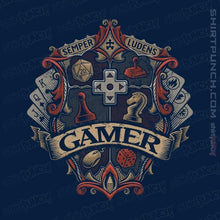 Load image into Gallery viewer, Shirts Magnets / 3&quot;x3&quot; / Navy Gamer Crest
