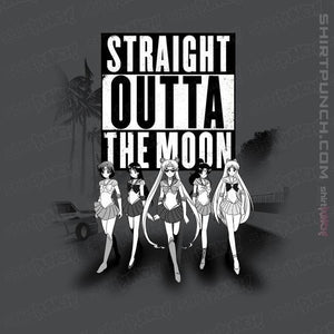 Shirts Magnets / 3"x3" / Charcoal Straight Outta The Moon