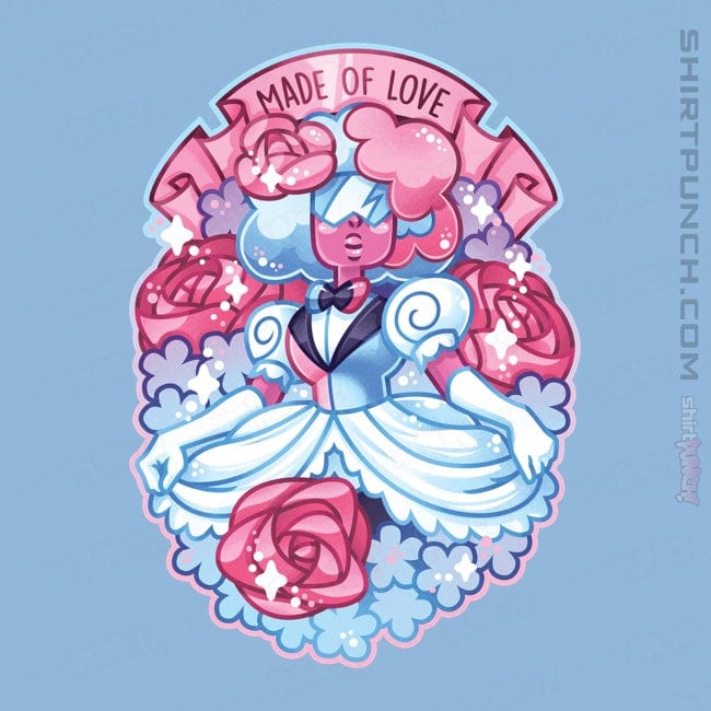 Shirts Magnets / 3"x3" / Powder Blue Made Of Love