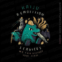 Load image into Gallery viewer, Shirts Magnets / 3&quot;x3&quot; / Black Kaiju Demolition Services
