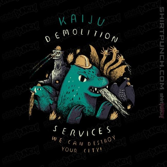 Shirts Magnets / 3"x3" / Black Kaiju Demolition Services