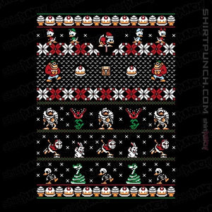 Shirts Magnets / 3"x3" / Black Merry Christmas Uncle Scrooge