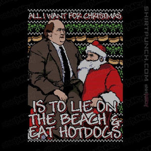 Shirts Magnets / 3"x3" / Black Santa's Lap