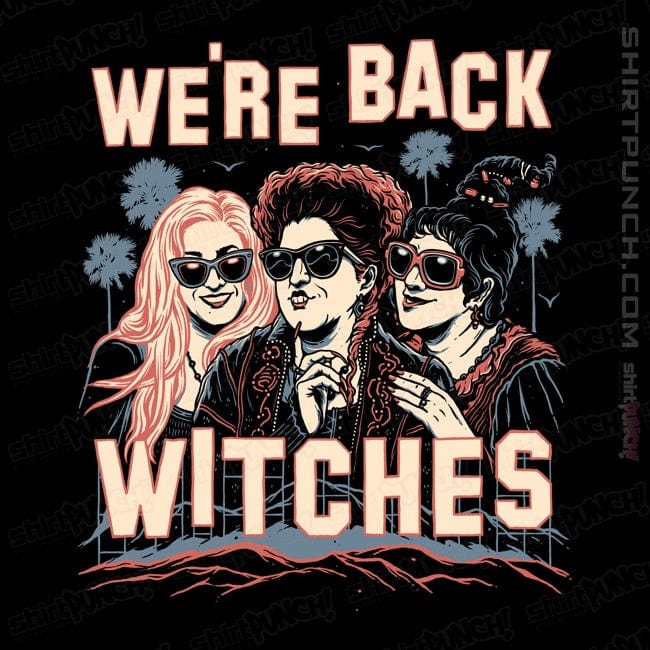 Secret_Shirts Magnets / 3"x3" / Black We're Back Witches
