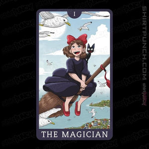 Daily_Deal_Shirts Magnets / 3"x3" / Black Tarot Ghibli The Magician