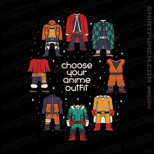 Shirts Magnets / 3"x3" / Black Choose Your Anime Outfit