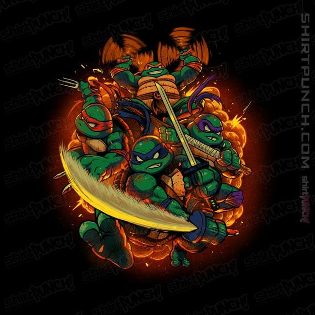 Daily_Deal_Shirts Magnets / 3"x3" / Black Cowabunga