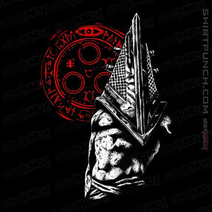 Shirts Magnets / 3"x3" / Black Silent Pyramid Head