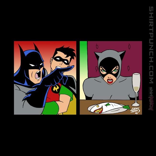Shirts Magnets / 3"x3" / Black Batman Yelling