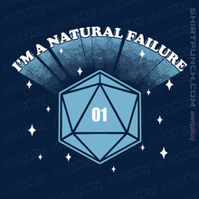 Load image into Gallery viewer, Shirts Magnets / 3&quot;x3&quot; / Navy I&#39;m A Natural Failure
