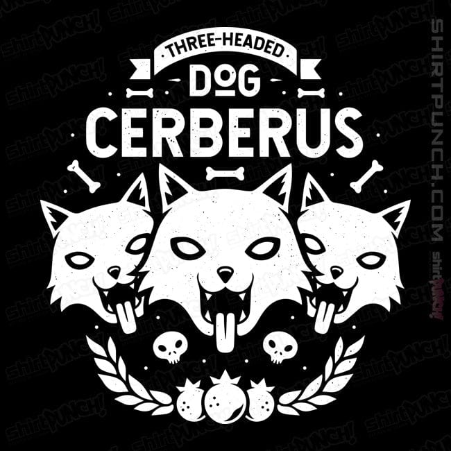 Shirts Magnets / 3"x3" / Black Three-headed Dog